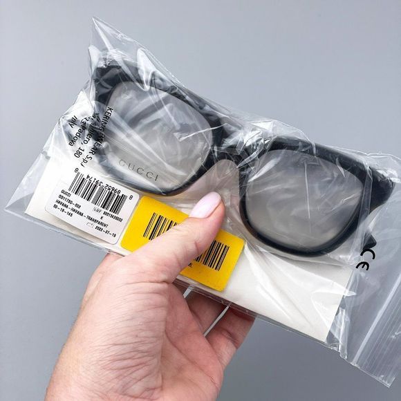 Gucci GG1173O 002 Eyeglasses Dark Havana Square Women - Picture 9 of 12